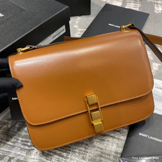 Tony Luxuries YSL LOULOU SMOOTH SATCHEL CARRE IN LEATHER 0809